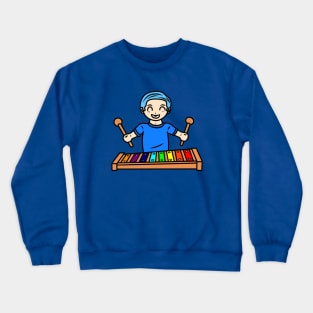 Chibi boy xylophone Crewneck Sweatshirt